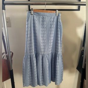 J crew eyelet skirt